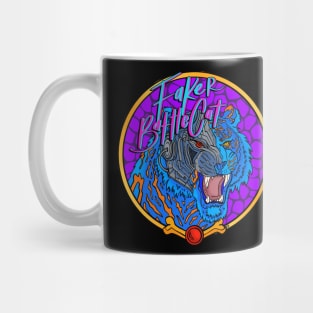 front and back Fakerbattlecat Bright Round LOGO Mug